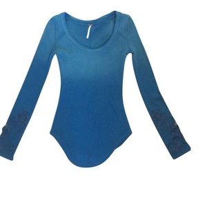 Free People blue shirt